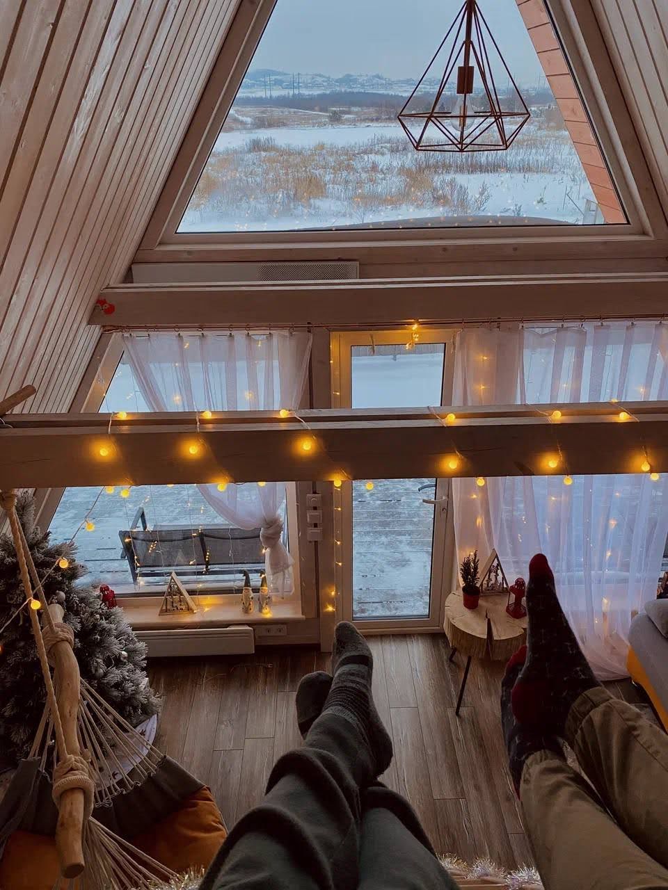 Фото Лиса в шалаше