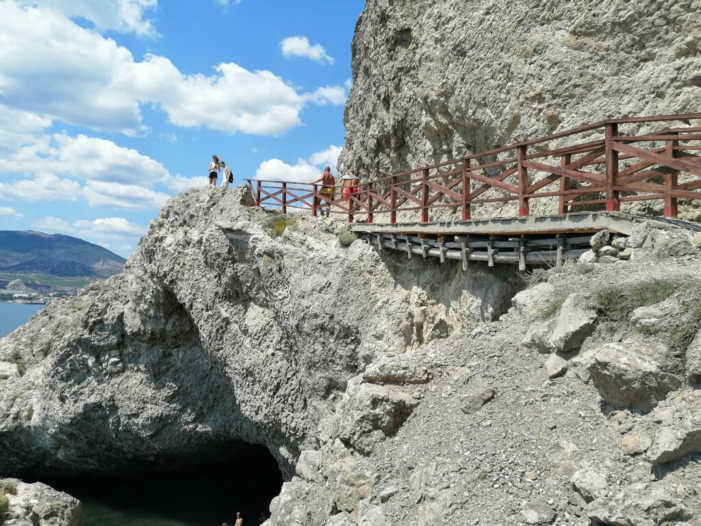 Landmark, attraction Chortov mostik, Republic of Crimea, photo