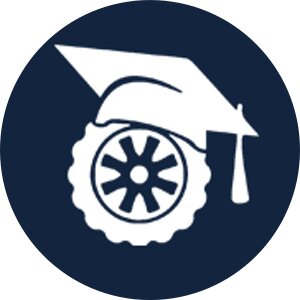 Логотип автошколы «Академия вождения»