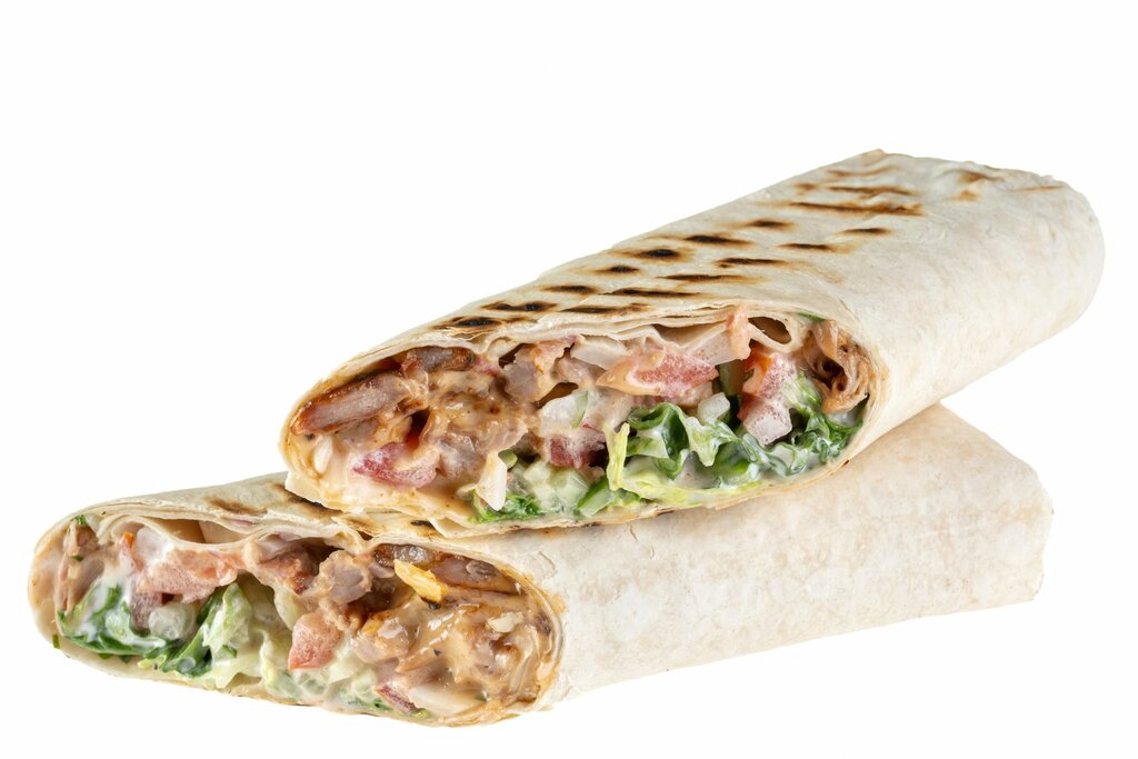 Картинка шаурмы на белом фоне