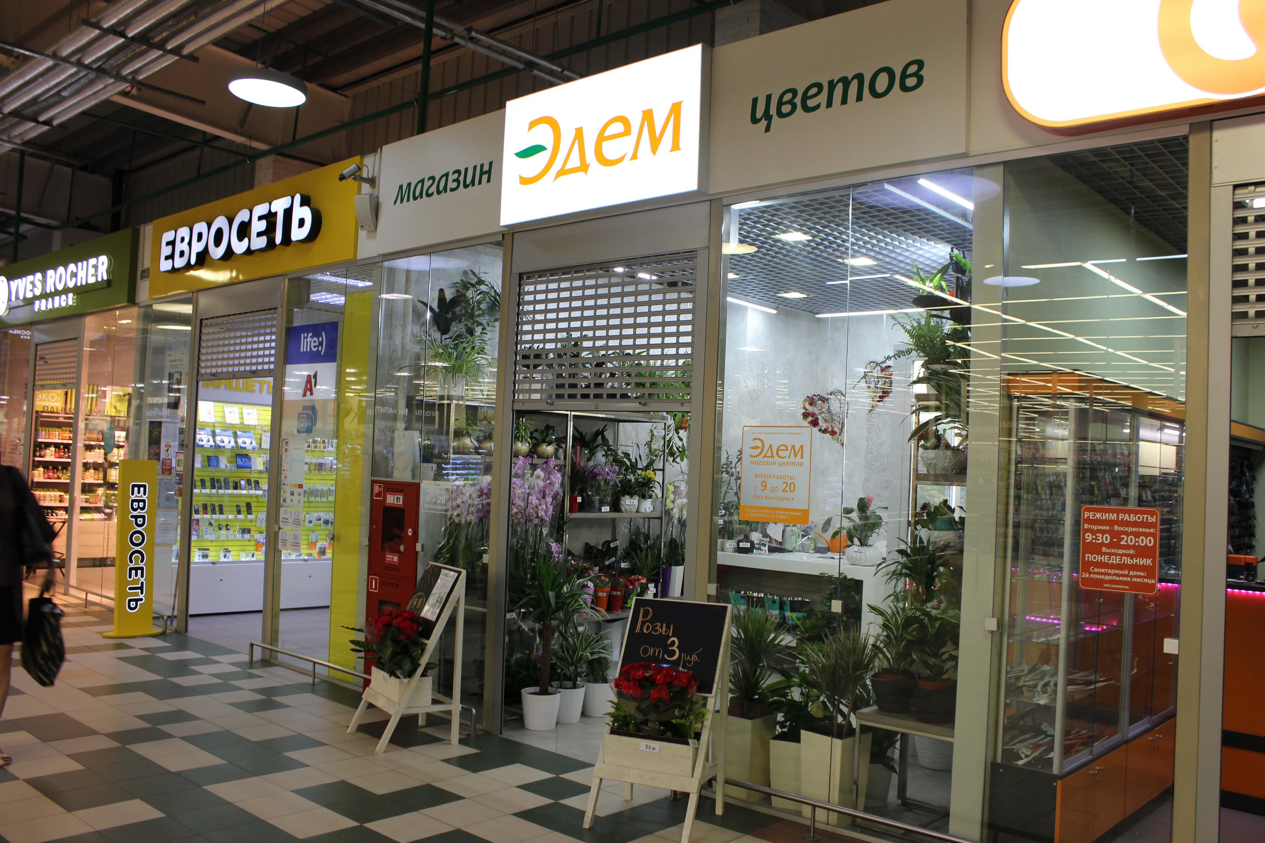 Цветы с доставкой Борисов - магазин цветов Эдем "Эдем" - сеть магазинов цветов в