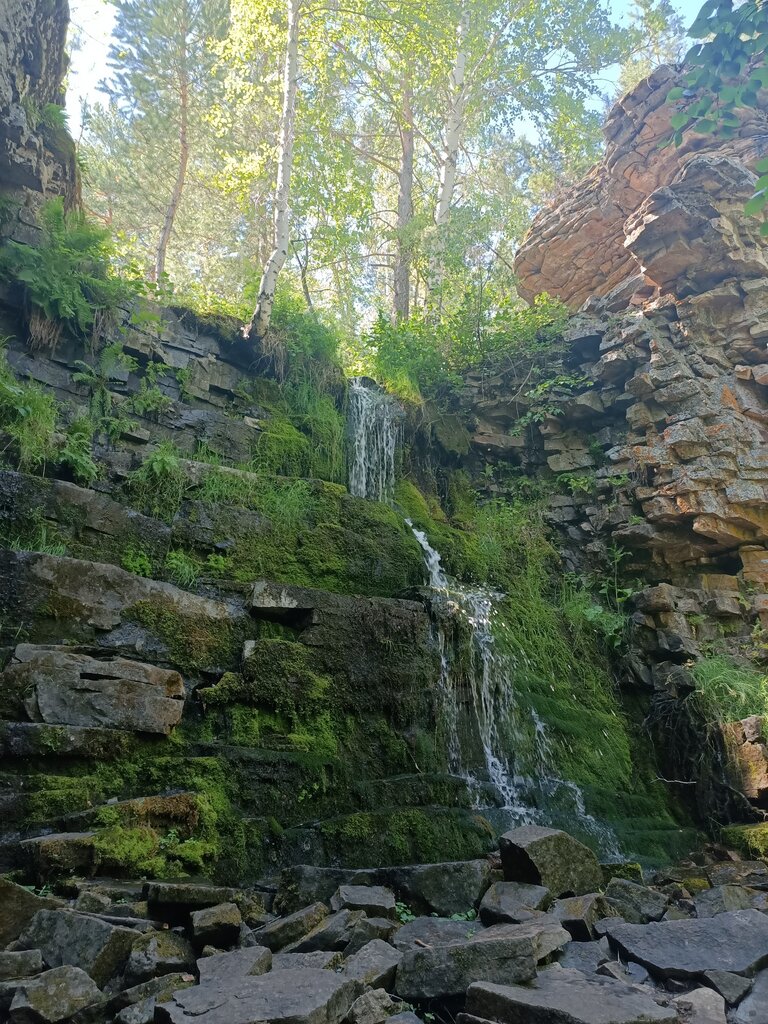 Waterfall Aulie-Bulak, Akmolinsk District, photo