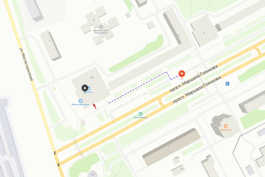 Карта заозерного курган с микрорайонами