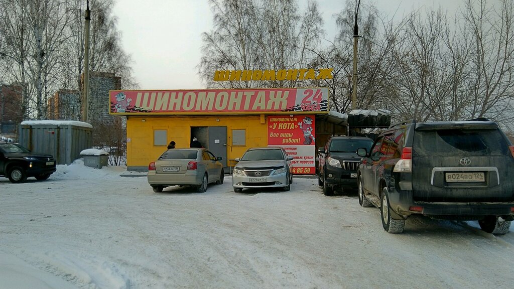 تركيب وتصليح الإطارات Shinomontazhnaya masterskaya U kota ، إيركوتسك، صورة
