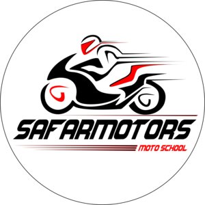 Логотип автошколы «Safarmotors»