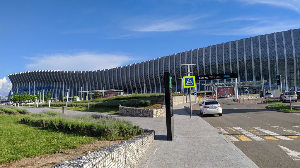 Airport terminal Simferopol international airport of a name of I. K. Aivazovsky, New Terminal, Republic of Crimea, photo