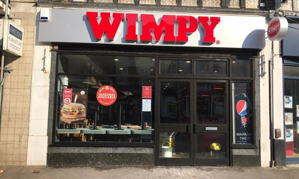 Fast food Wimpy, London, photo