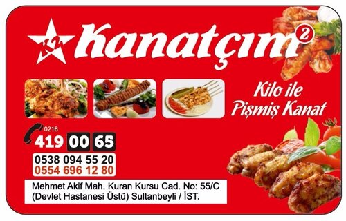 Kanatçım 2, restoran, Mehmet Akif Mah., Kuran Kursu Cad., No55