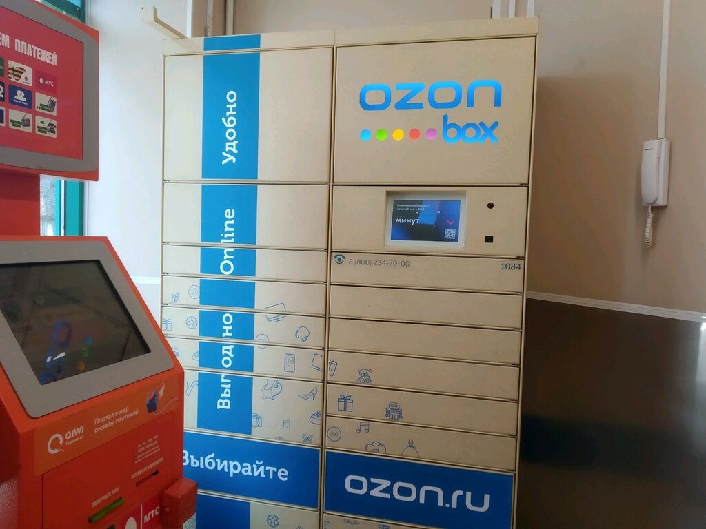 Parcel automat Ozon Box, Saint Petersburg, photo