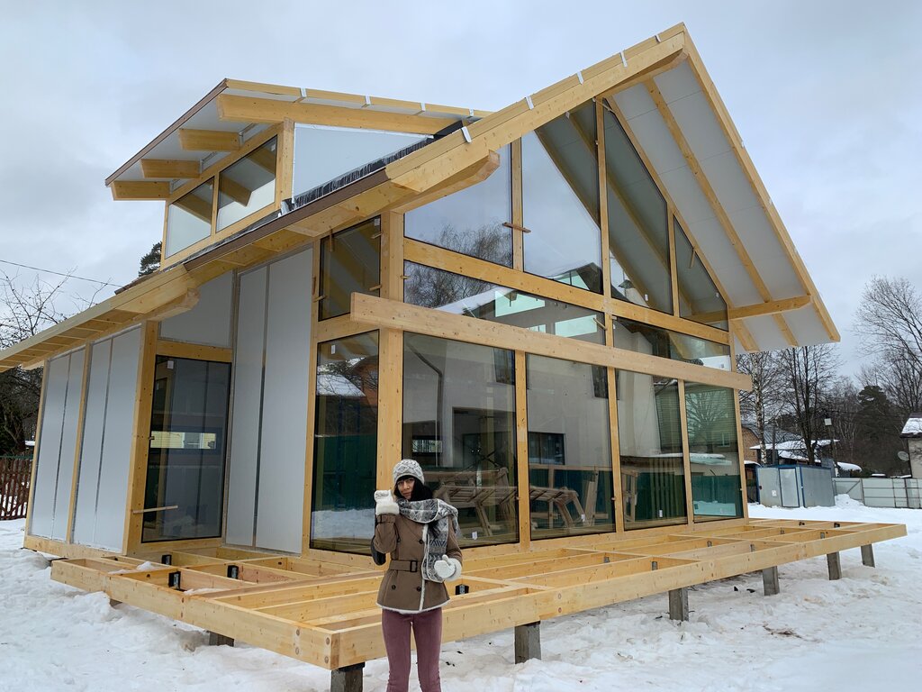Construcción de casas de campo y cabañas Domogatsky Fachwerk, , foto