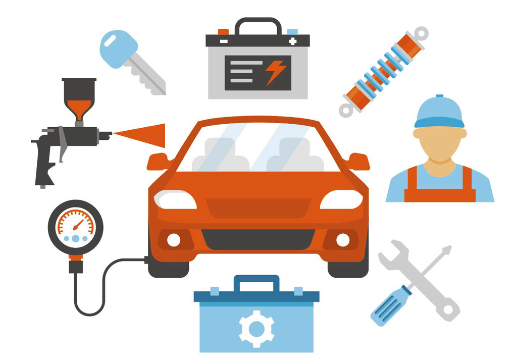 Фон автосервис для презентации