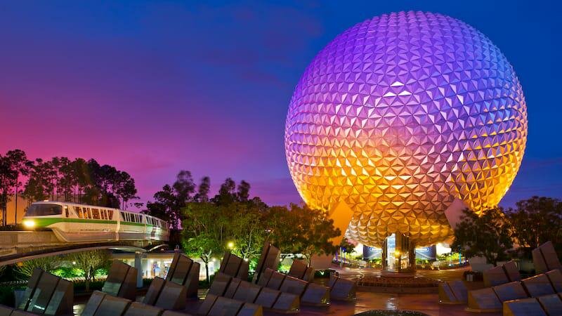 Landmark, attraction Spaceship Earth, Orlando, photo