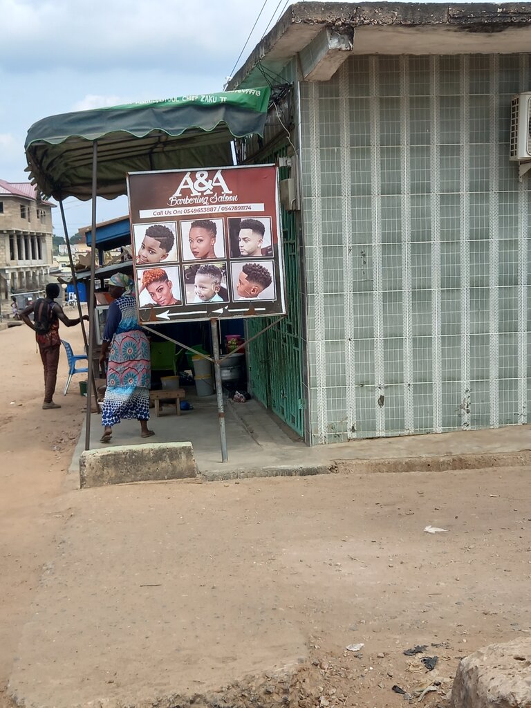 Barber shop A and A, Accra, photo