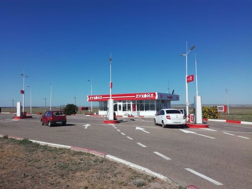 Gas station Lukoil, Republic of Kalmykia, photo