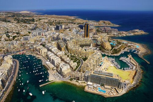 Внешний вид отеля St Julians Bay Hotel Malta в Сане Джулиансе, фото 1
