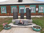 Участникам Великой Отечественной войны 1941-1945 гг. (derevnya Alzobey, Tsentralnaya ulitsa, 18А) ، نصب تذكاري للحرب، مقبرة جماعية