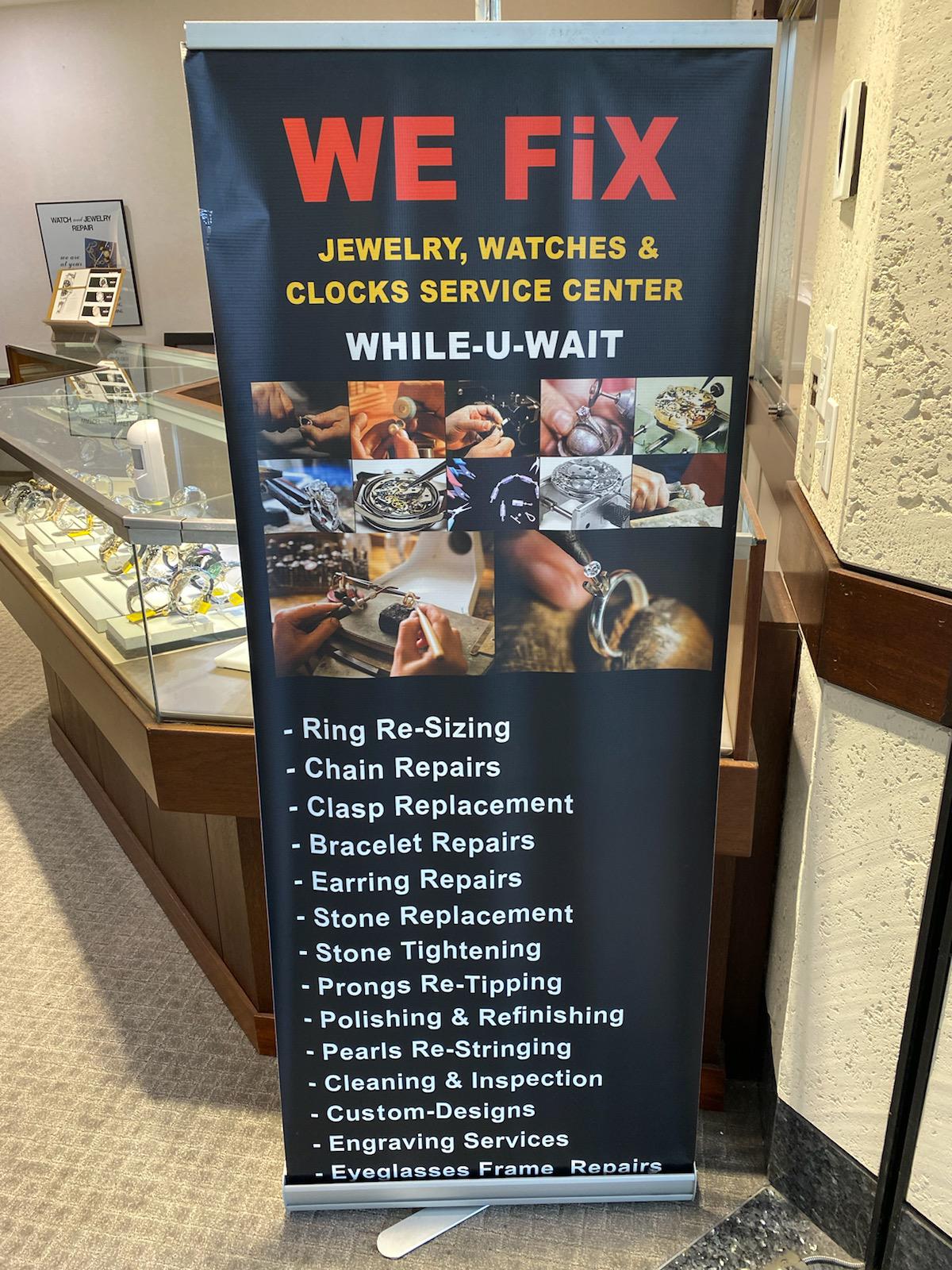 Jewelry & watch repair discount