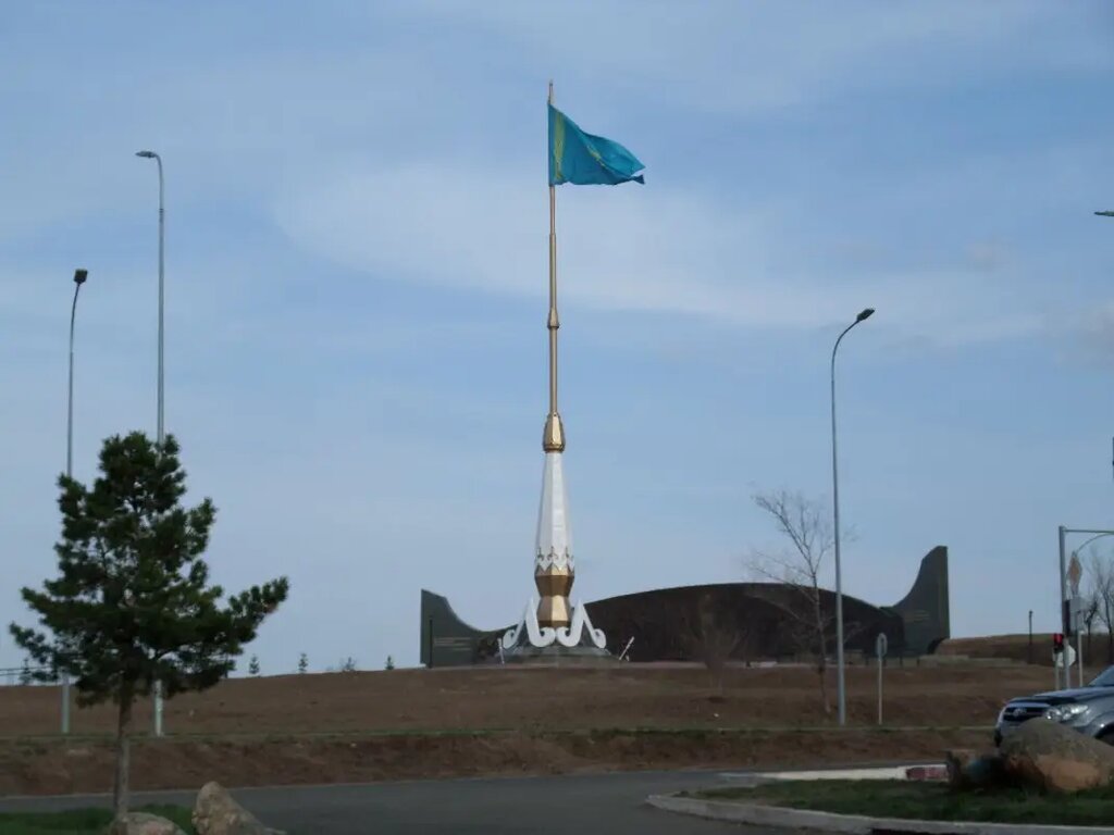 Landmark, attraction Flagpole, Stepnogorsk, photo