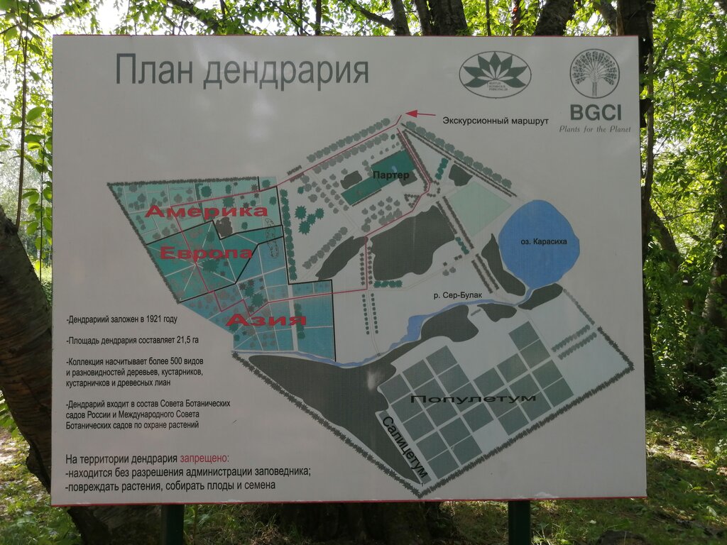 Дендрарий старый оскол карта