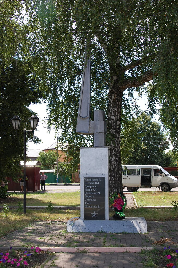Monument, memorial Железнодорожникам, погибших в годы Великой Отечественной войны, Noviy Oskol, photo