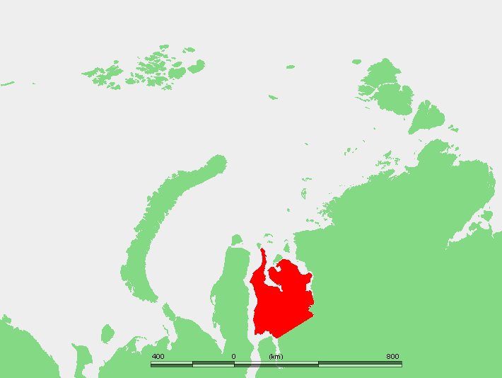 Карта россии полуостров гыданский