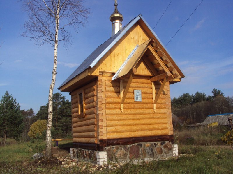 Chapel, memorial cross Часовня Иверской иконы Божией Матери, Tver Oblast, photo
