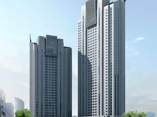 Внешний вид отеля Qingdao Housing International Hotel в Циндао, фото 4
