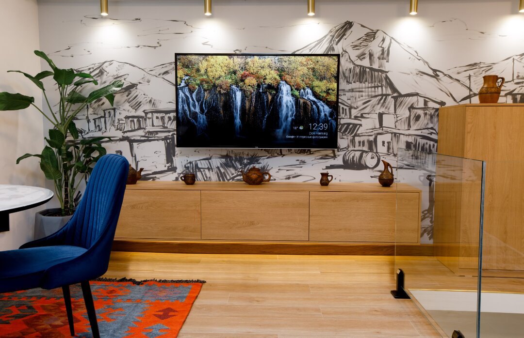 Фото Дизайнерская двухъярусная квартира в новом доме в центре Махачкалы на Салаватова 30