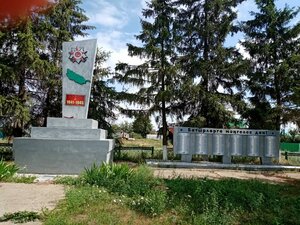 Обелиск односельчанам, павшим в годы Великой Отечественной войны (Republic of Tatarstan, Arskiy rayon, Kachelinskoye selskoye poseleniye, selo Kachelino) ، نصب تذكاري للحرب، مقبرة جماعية