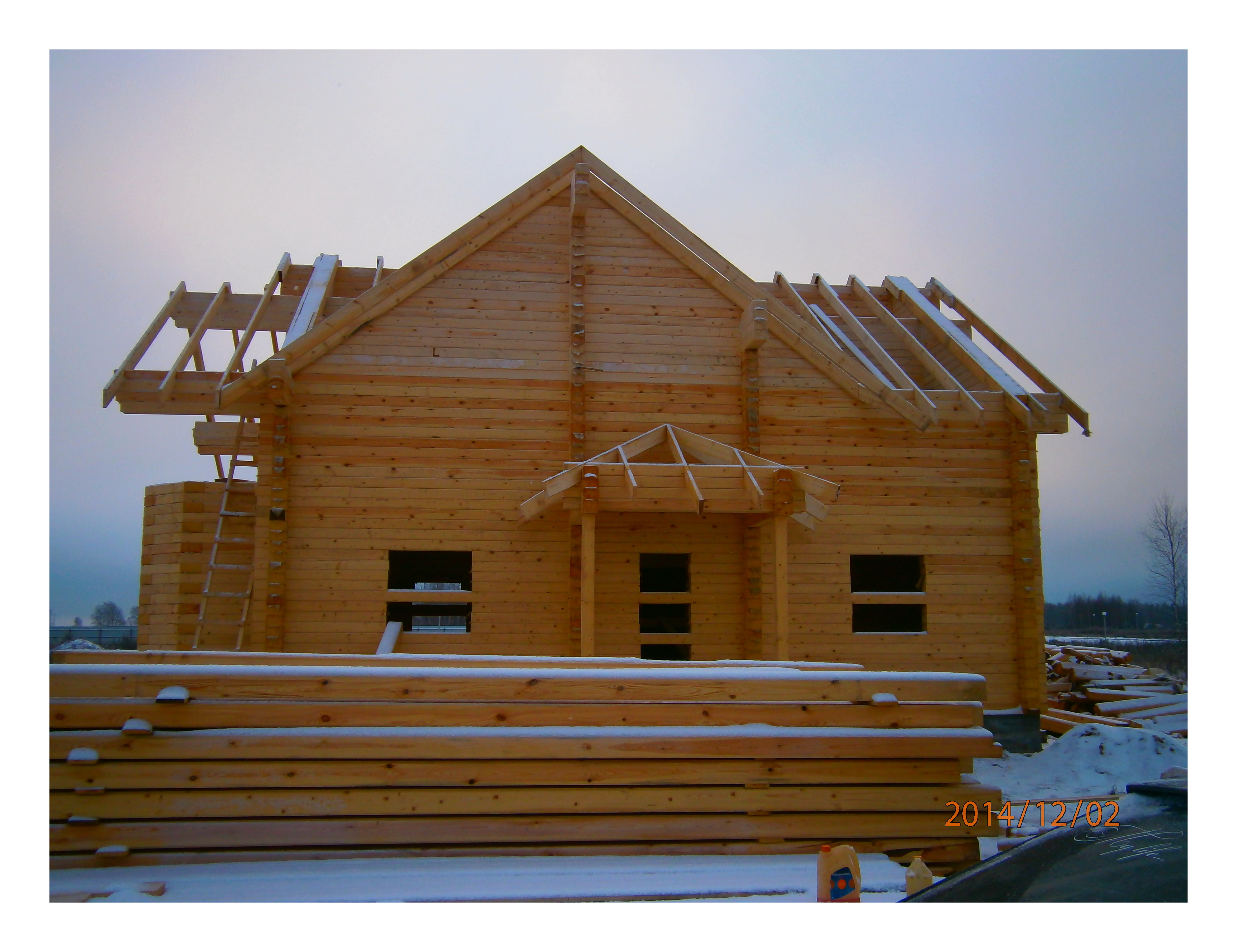 Дом из профилированного бруса в чашу