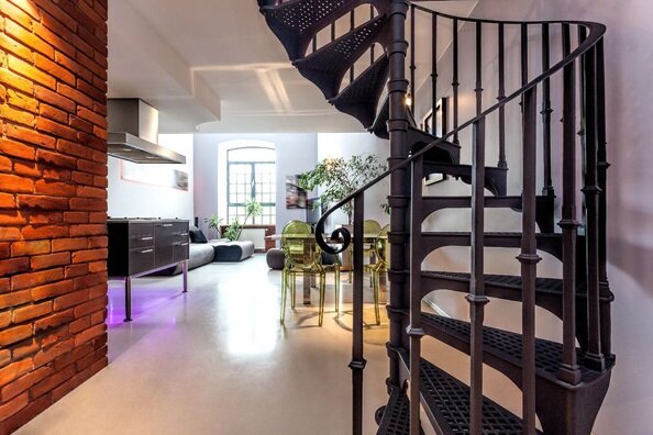 Resultado de imagem para wrought iron soiral stsircase