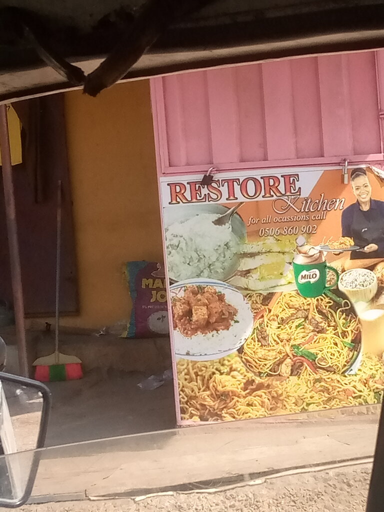 Fast food Restore kitchen, Accra, photo