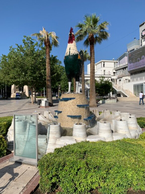 Park, sokak heykeli Horoz Heykeli, Denizli, foto