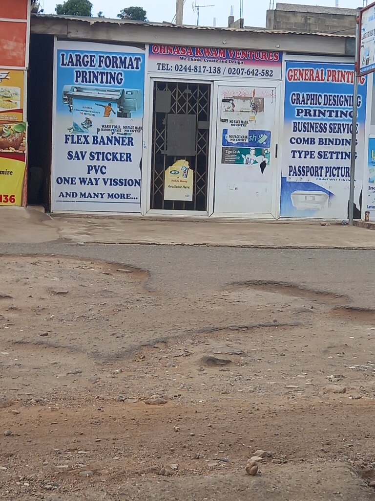 Printing services Ohnasa kwam ventures, Accra, photo
