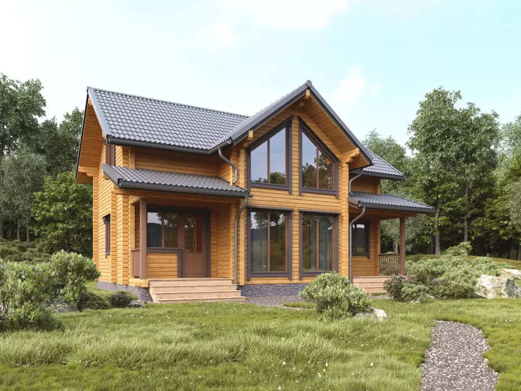 Клееный брус 8 8 проект RezPilStroy, construction of country houses and cottages, Saint Petersburg, Novo
