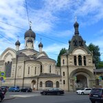 Saint Petersburg courtyard of the Spaso-Preobrazhensky Valaam monastery (Staro-Petergofskiy Avenue, 29), orthodox church