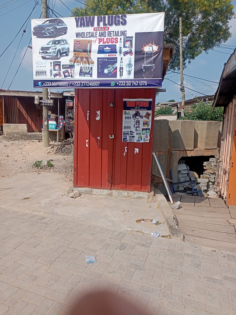 Auto parts and auto goods store Yaw plugs, Earth, photo