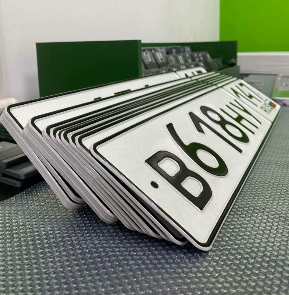 Manufacture of license plates Znakof, Saint Petersburg, photo