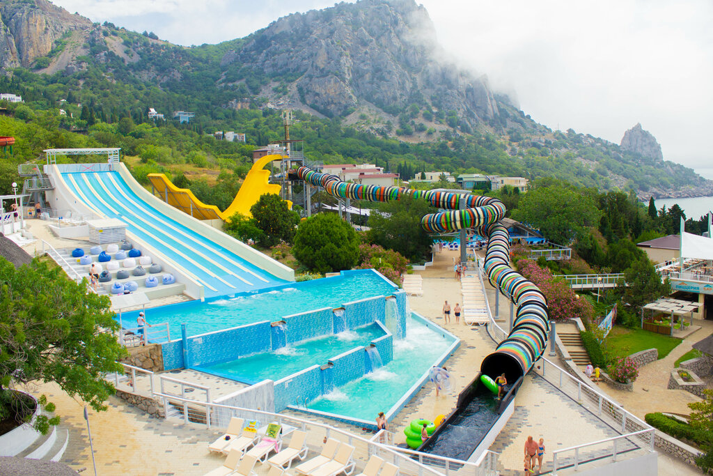 Water park Aquapark Simeiz, Republic of Crimea, photo