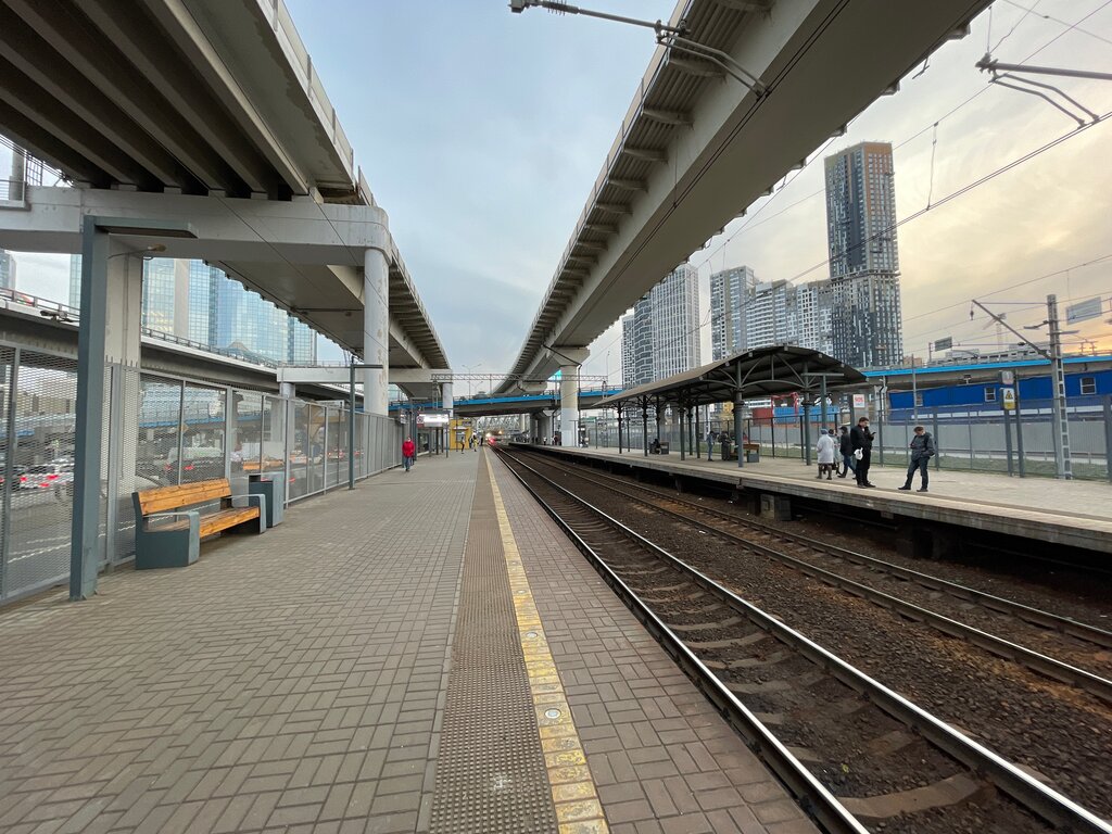 Train station Testovskaya Station, Moscow, photo