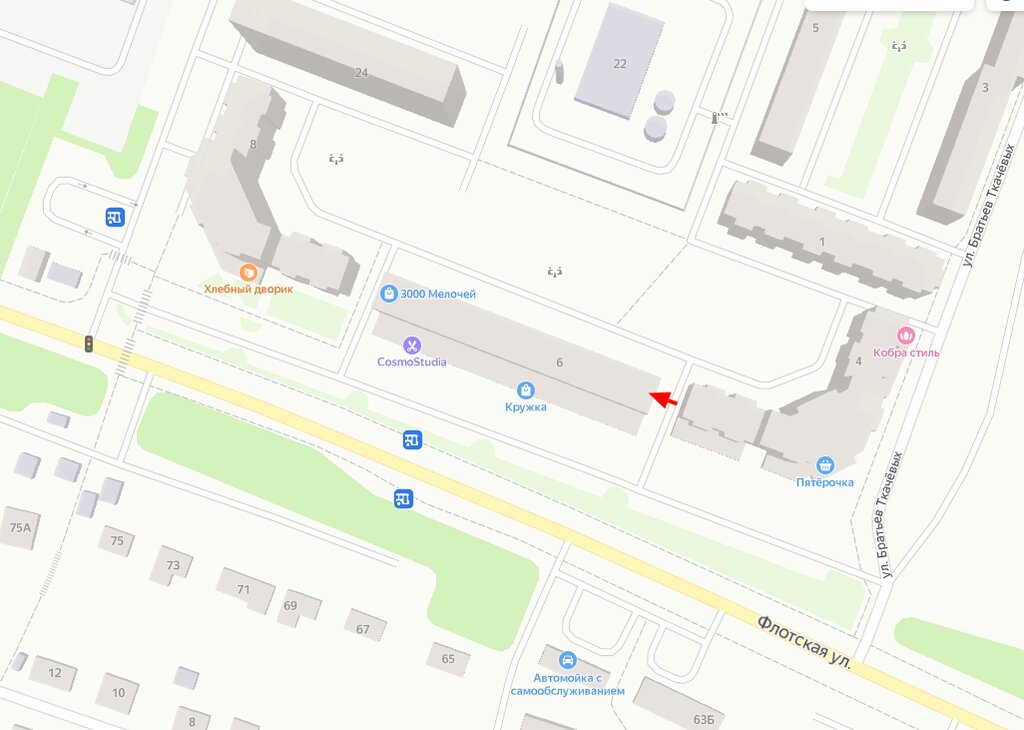 Брянск ул флотская карта