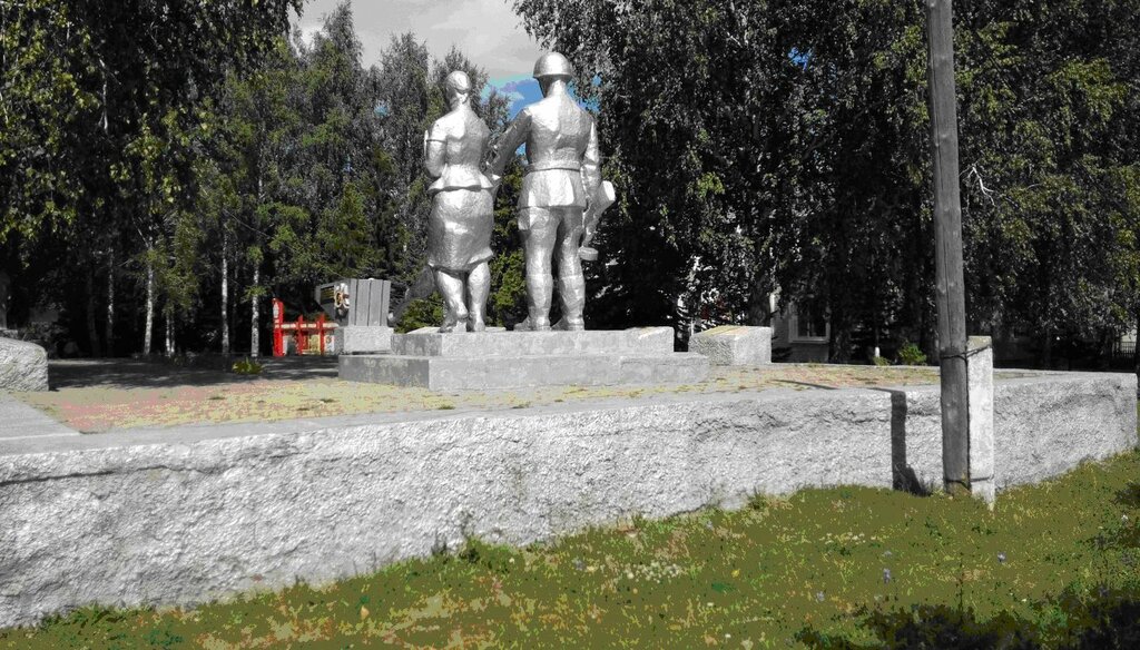 نصب تذكاري للحرب، مقبرة جماعية Павшим воинам Великой Отечественной войны 1941-1945 гг. ، مقاطعة أوليانوفسك، صورة