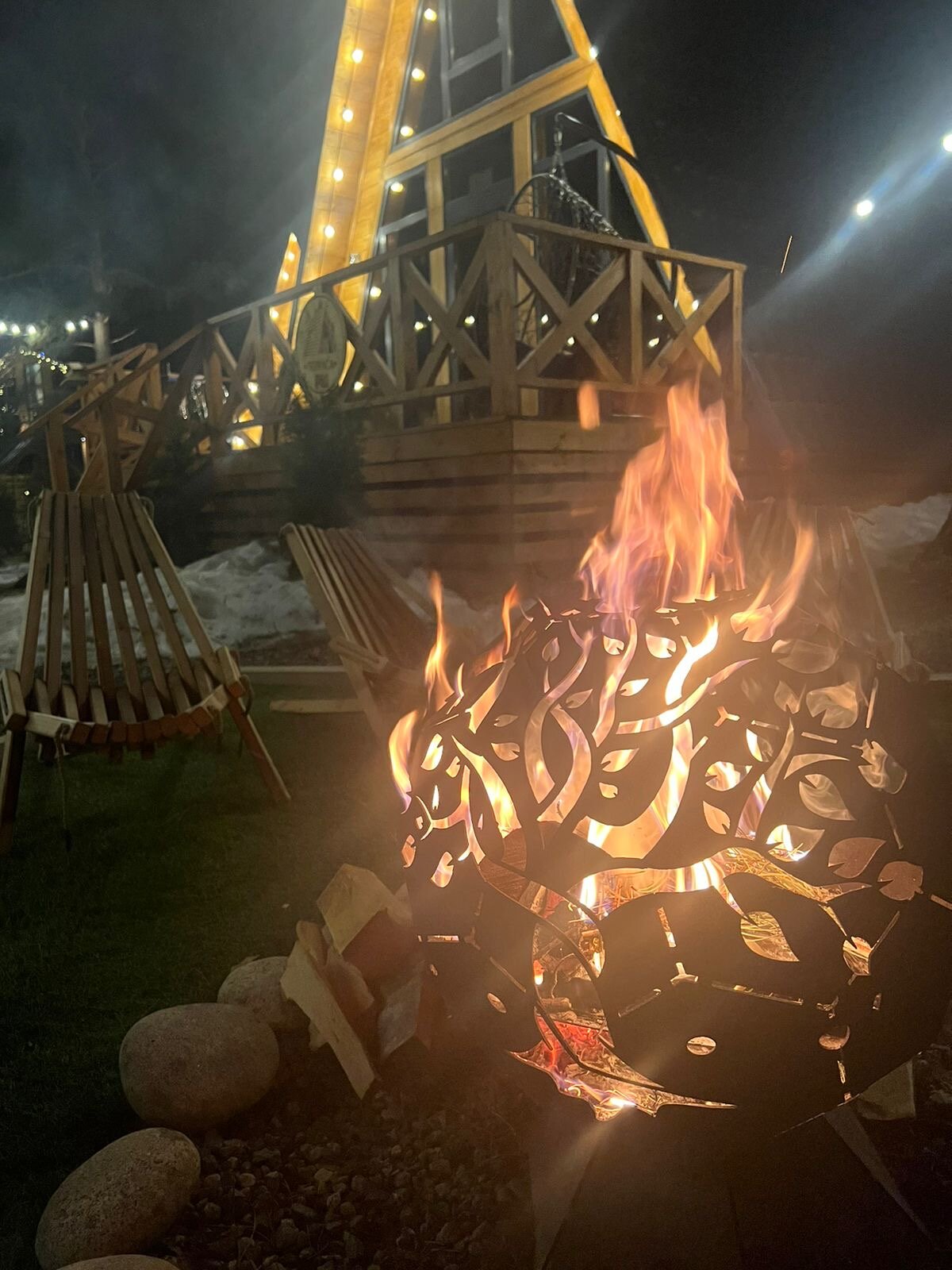 Фото Терраса Домики в Архызе