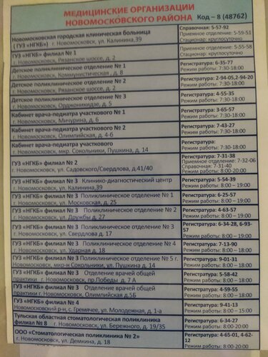 Hospital Novomoskovskaya gorodskaya klinicheskaya bolnitsa, filial № 4, Tula Oblast, photo
