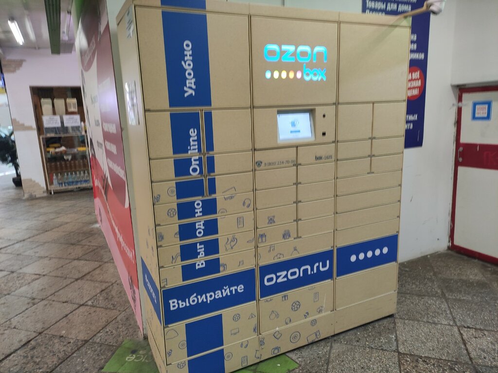 Parcel automat Ozon box, Moscow, photo