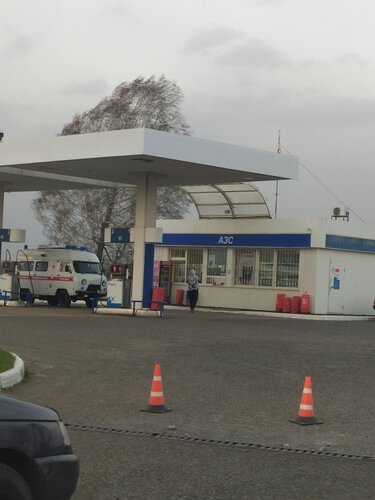 محطة وقود Gazpromneft ، مقاطعة أومسك، صورة
