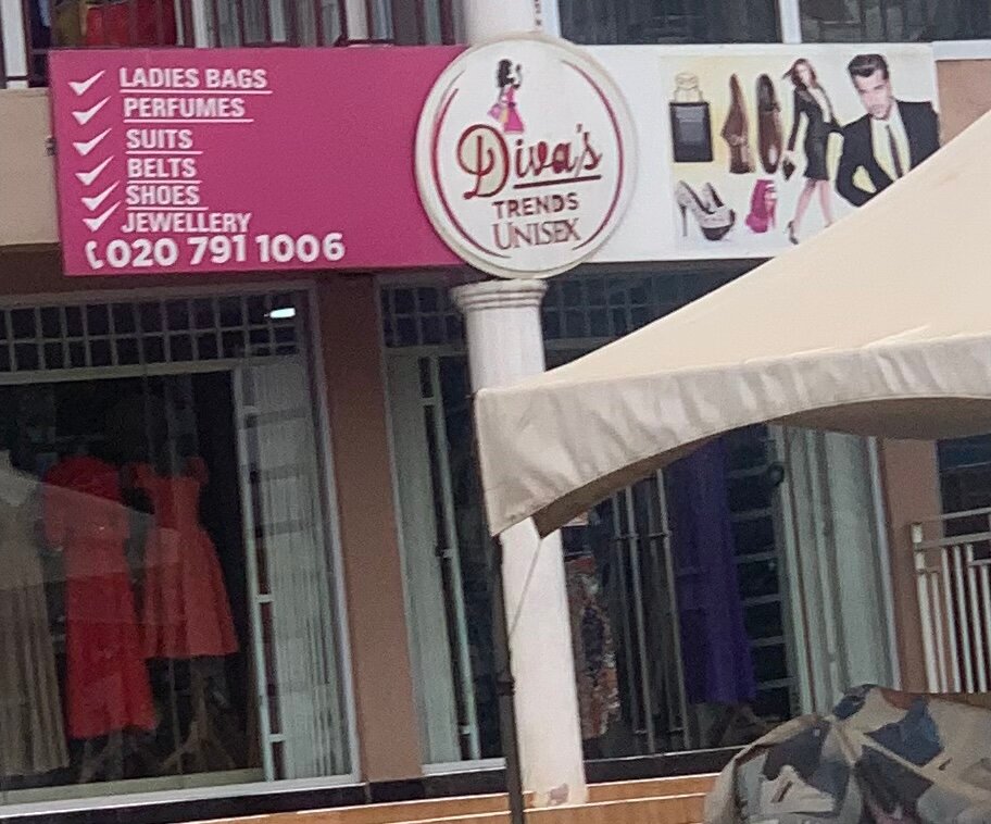 Clothing market Diva’s trends unisex, Accra, photo