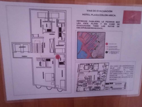 Гостиница Hotel Plaza Colon в Области Арика-и-Паринакота