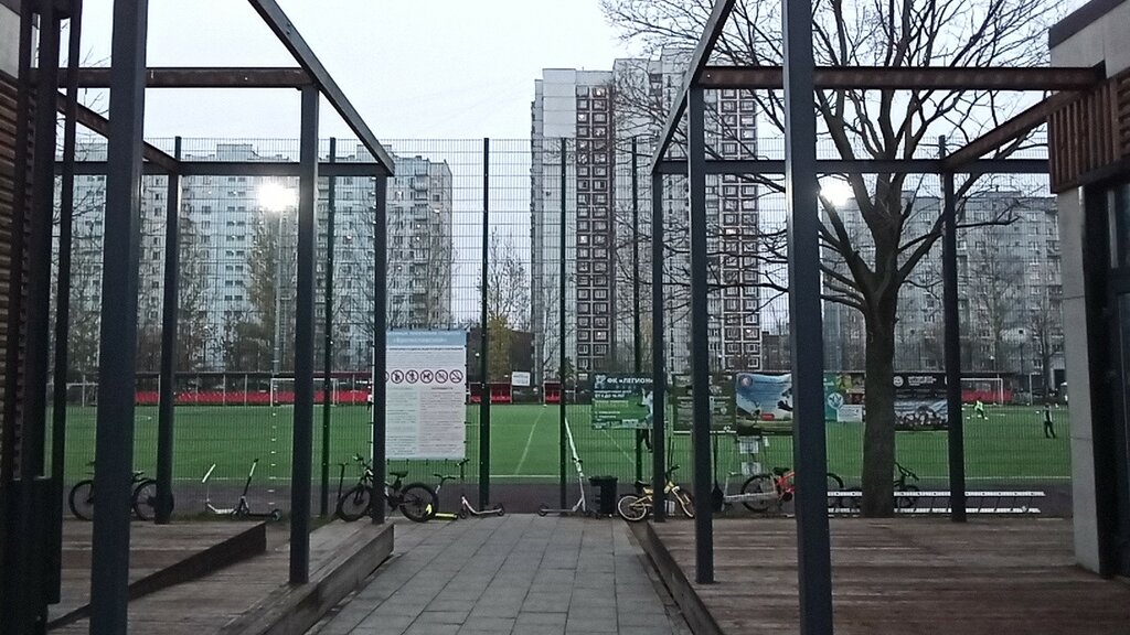ملعب Futbolnoye pole V parke Bratislavsky ، موسكو، صورة