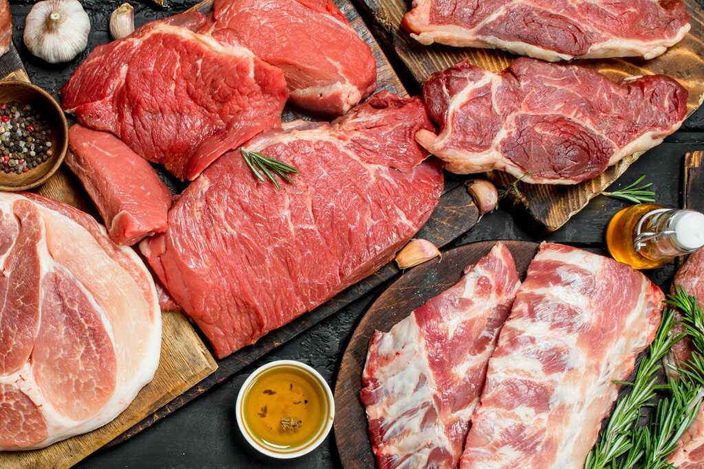 Meat products wholesale Edeka Merchel in Lübeck, Lubek, photo